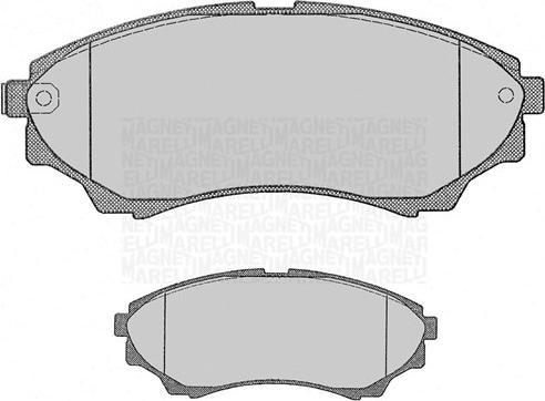 Magneti Marelli 363916060439 - Brake Pad Set, disc brake autospares.lv