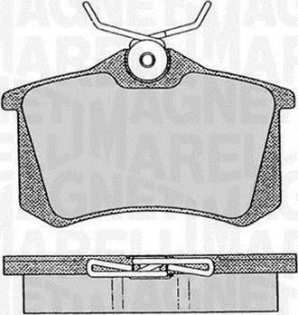 Magneti Marelli 363916060432 - Brake Pad Set, disc brake autospares.lv
