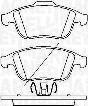 Magneti Marelli 363916060429 - Brake Pad Set, disc brake autospares.lv