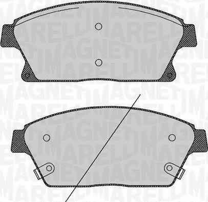 Magneti Marelli 363916060424 - Brake Pad Set, disc brake autospares.lv