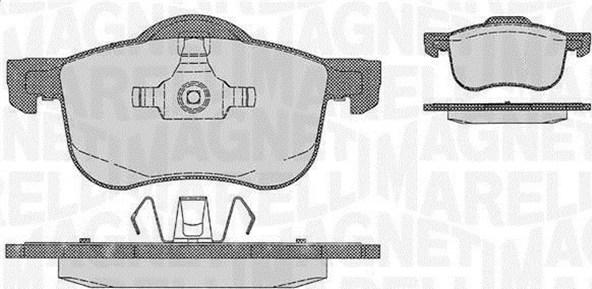 Magneti Marelli 363916060422 - Brake Pad Set, disc brake autospares.lv