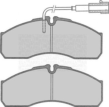 Magneti Marelli 363916060479 - Brake Pad Set, disc brake autospares.lv