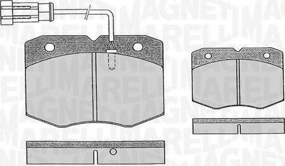 Magneti Marelli 363916060476 - Brake Pad Set, disc brake autospares.lv