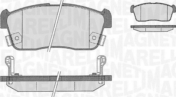 Magneti Marelli 363916060471 - Brake Pad Set, disc brake autospares.lv