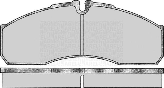 Magneti Marelli 363916060478 - Brake Pad Set, disc brake autospares.lv