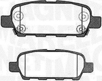 Magneti Marelli 363916060473 - Brake Pad Set, disc brake autospares.lv