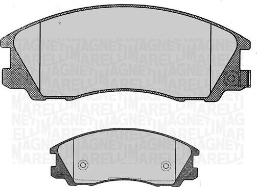 Magneti Marelli 363916060472 - Brake Pad Set, disc brake autospares.lv