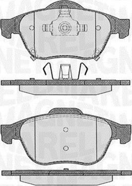 Magneti Marelli 363916060595 - Brake Pad Set, disc brake autospares.lv