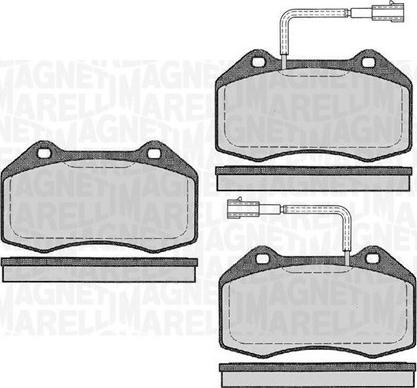 Magneti Marelli 363916060591 - Brake Pad Set, disc brake autospares.lv