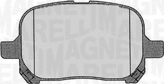 Magneti Marelli 363916060597 - Brake Pad Set, disc brake autospares.lv