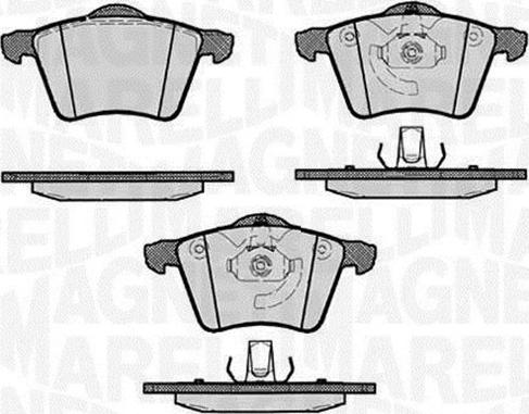 Magneti Marelli 363916060540 - Brake Pad Set, disc brake autospares.lv