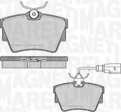 Magneti Marelli 363916060541 - Brake Pad Set, disc brake autospares.lv