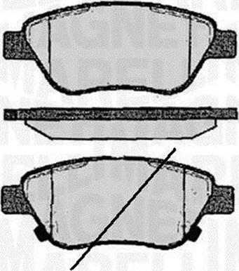 Magneti Marelli 363916060559 - Brake Pad Set, disc brake autospares.lv