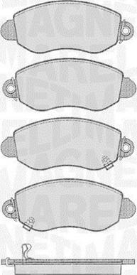 Magneti Marelli 363916060556 - Brake Pad Set, disc brake autospares.lv