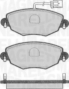 Magneti Marelli 363916060550 - Brake Pad Set, disc brake autospares.lv