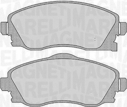 Magneti Marelli 363916060551 - Brake Pad Set, disc brake autospares.lv