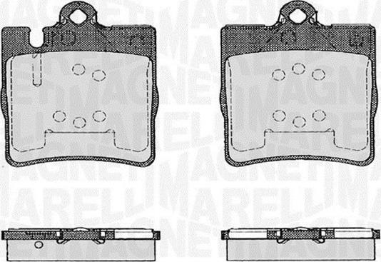 Magneti Marelli 363916060553 - Brake Pad Set, disc brake autospares.lv