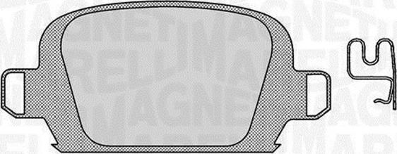 Magneti Marelli 363916060552 - Brake Pad Set, disc brake autospares.lv