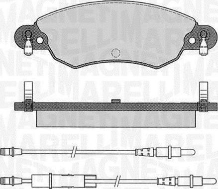 Magneti Marelli 363916060565 - Brake Pad Set, disc brake autospares.lv