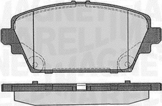 Magneti Marelli 363916060566 - Brake Pad Set, disc brake autospares.lv