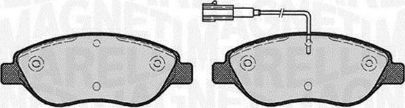 Magneti Marelli 363916060563 - Brake Pad Set, disc brake autospares.lv