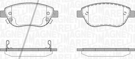 Magneti Marelli 363916060562 - Brake Pad Set, disc brake autospares.lv