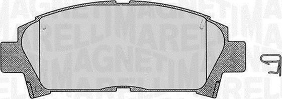 Magneti Marelli 363916060509 - Brake Pad Set, disc brake autospares.lv