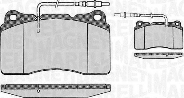 Magneti Marelli 363916060500 - Brake Pad Set, disc brake autospares.lv