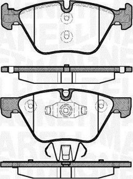 Magneti Marelli 363916060507 - Brake Pad Set, disc brake autospares.lv