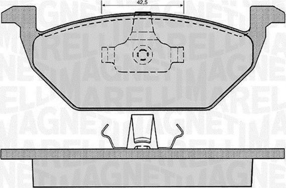 Magneti Marelli 363916060515 - Brake Pad Set, disc brake autospares.lv