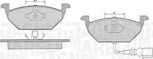 Magneti Marelli 363916060516 - Brake Pad Set, disc brake autospares.lv