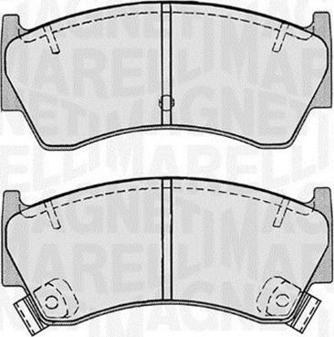 Magneti Marelli 363916060518 - Brake Pad Set, disc brake autospares.lv