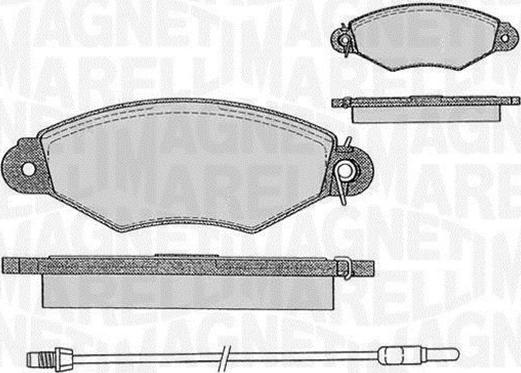 Magneti Marelli 363916060513 - Brake Pad Set, disc brake autospares.lv