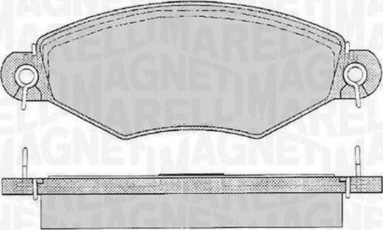 Magneti Marelli 363916060512 - Brake Pad Set, disc brake autospares.lv