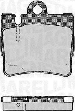 Magneti Marelli 363916060584 - Brake Pad Set, disc brake autospares.lv