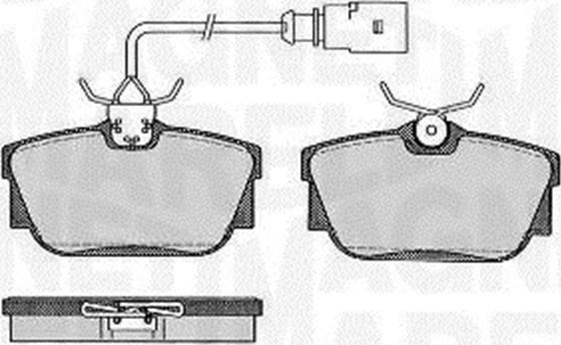 Magneti Marelli 363916060586 - Brake Pad Set, disc brake autospares.lv