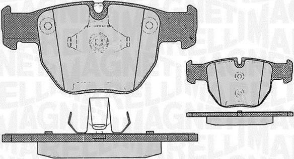 Magneti Marelli 363916060580 - Brake Pad Set, disc brake autospares.lv