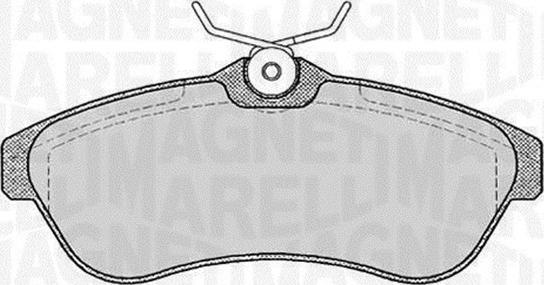 Magneti Marelli 363916060587 - Brake Pad Set, disc brake autospares.lv