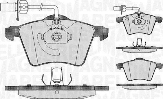 Magneti Marelli 363916060539 - Brake Pad Set, disc brake autospares.lv