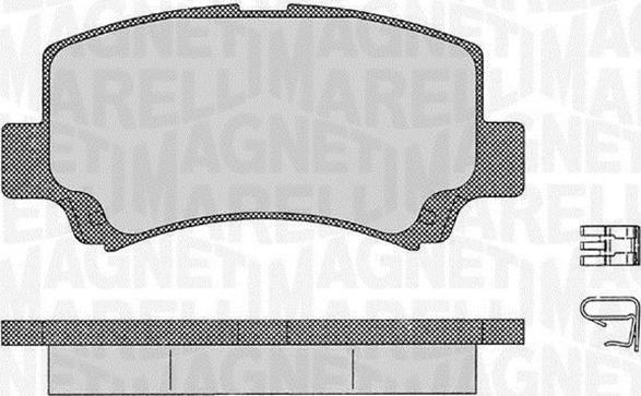 Magneti Marelli 363916060534 - Brake Pad Set, disc brake autospares.lv