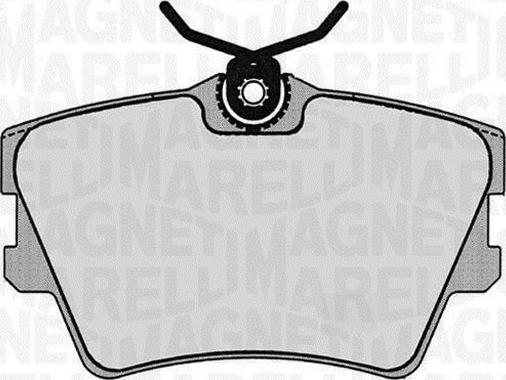 Magneti Marelli 363916060529 - Brake Pad Set, disc brake autospares.lv