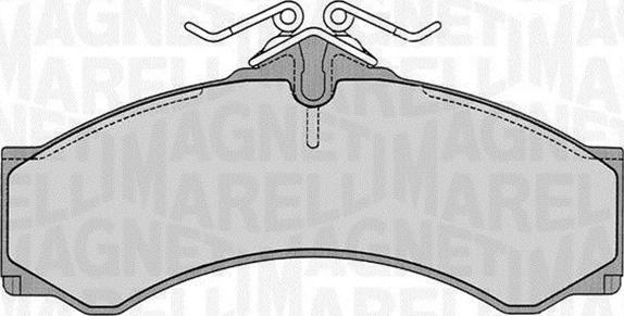 Magneti Marelli 363916060524 - Brake Pad Set, disc brake autospares.lv