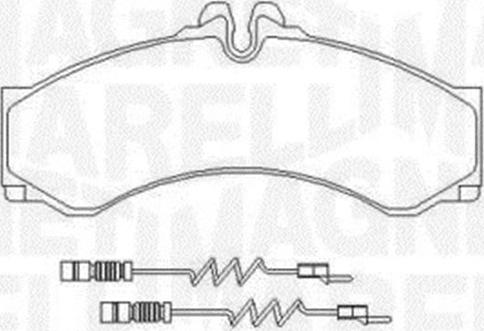 Magneti Marelli 363916060525 - Brake Pad Set, disc brake autospares.lv