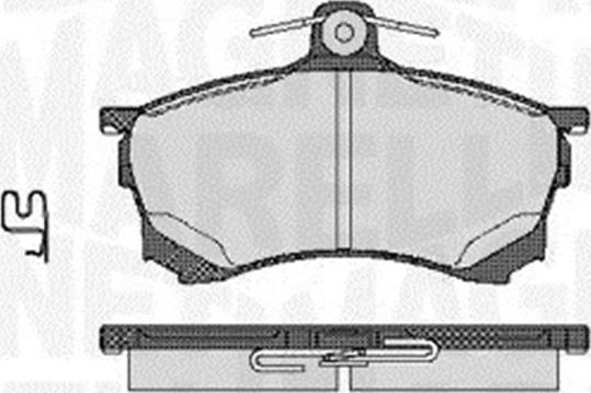 Magneti Marelli 363916060520 - Brake Pad Set, disc brake autospares.lv