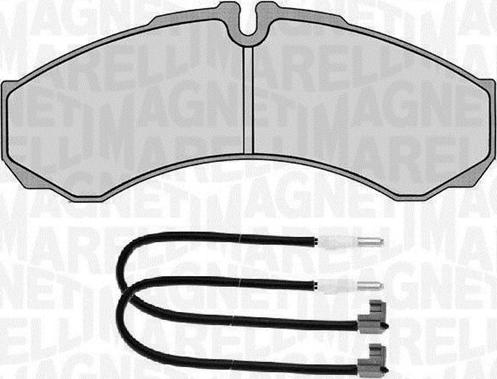 Magneti Marelli 363916060527 - Brake Pad Set, disc brake autospares.lv