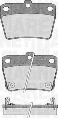 Magneti Marelli 363916060578 - Brake Pad Set, disc brake autospares.lv