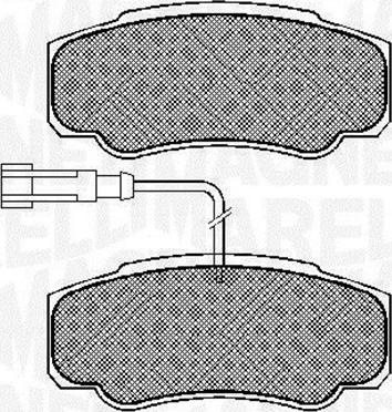 Magneti Marelli 363916060573 - Brake Pad Set, disc brake autospares.lv