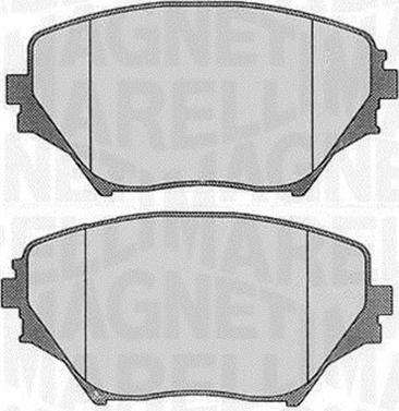 Magneti Marelli 363916060577 - Brake Pad Set, disc brake autospares.lv