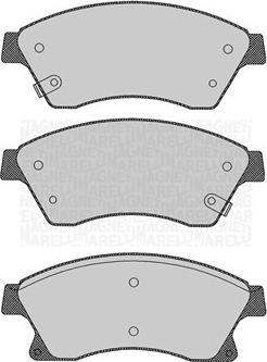 Magneti Marelli 363916060694 - Brake Pad Set, disc brake autospares.lv