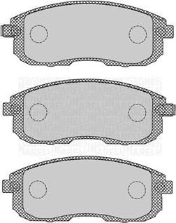 Magneti Marelli 363916060695 - Brake Pad Set, disc brake autospares.lv